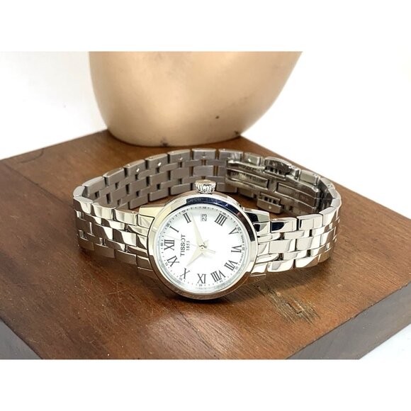 Tissot Women's Watch Swiss Quartz White Dial 28mm Silver Steel T1292101101300 - Picture 8 of 14